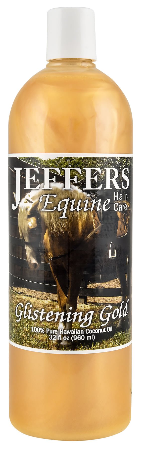 Jeffers Equine Glistening Gold All - Natural Tearless Horse Shampoo with Pure Hawaiian Coconut Oil - TZG2 - 32 oz - 3