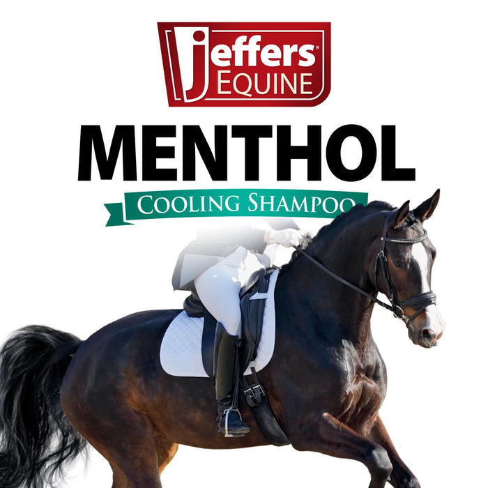 Jeffers Equine Menthol Cooling Shampoo for Horses - TZM1 - 16 oz - 3