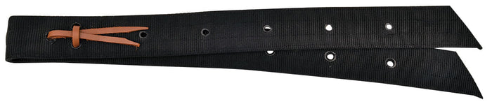 Jeffers Equine Nylon Off Billet Lace Tie, 1 - 3/4" x 39" - W2BQ - Black - 1