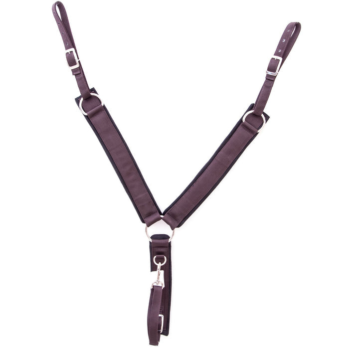 Jeffers Felt Lined 2" Wide Breast Collar - W2RL - Brown - 2