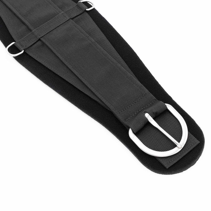 Jeffers Heavy - Duty Western Neoprene Roping Cinch with Stainless Steel Hardware - Y7RT - Black - 28" - 6