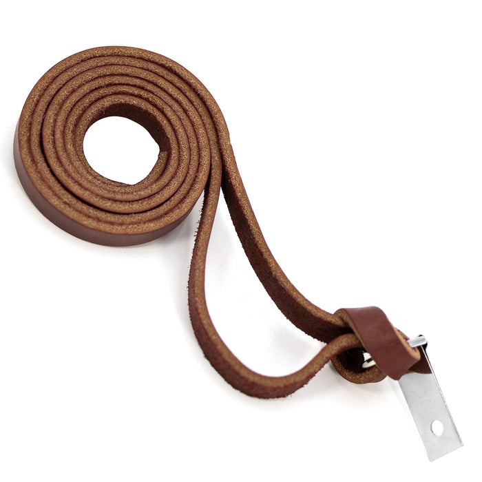 Jeffers Latigo Leather Horse Saddle String with Clip & Dee, 24" L - 1DAA - 1 ct - 1