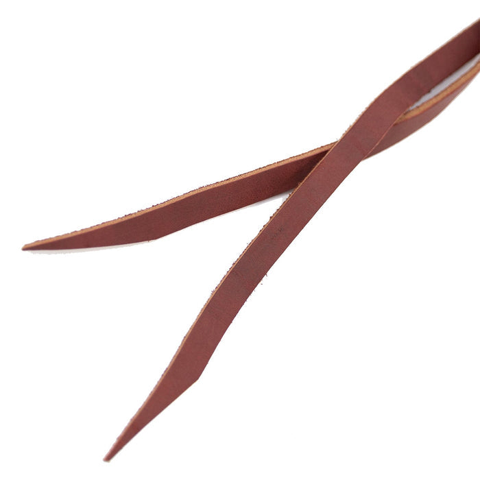 Jeffers Latigo Leather Horse Saddle String with Clip & Dee, 24" L - 1DAA - 1 ct - 2