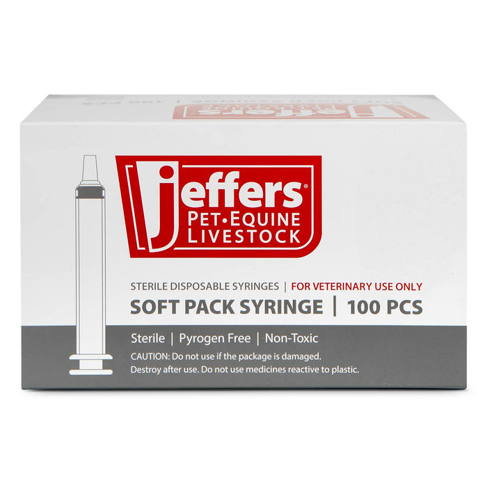 Jeffers Luer Lock Syringes, Boxes - XQCO - Luer Lock - 6 mL - 100 ct - 4