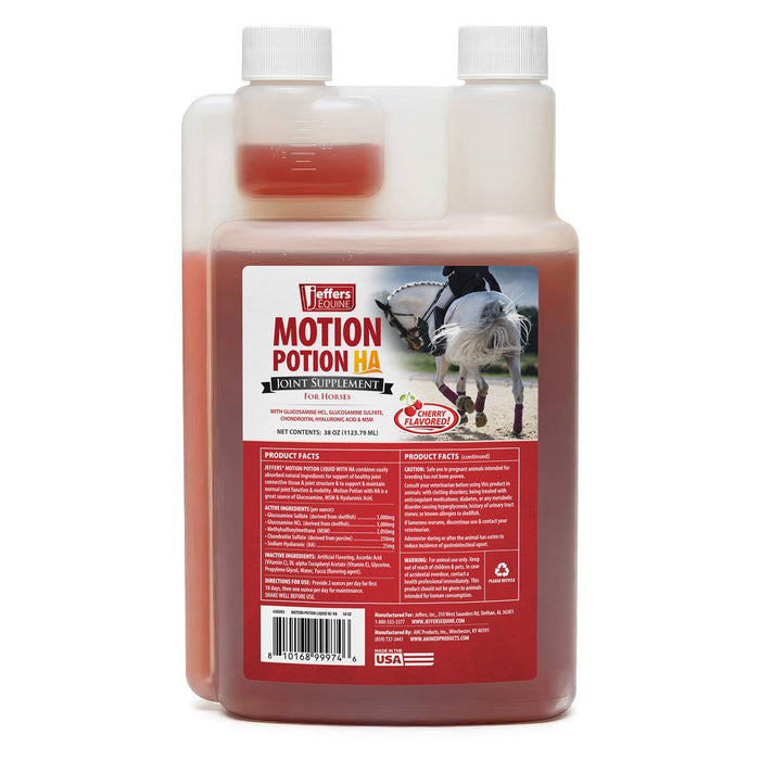 Jeffers Motion Potion Equine Joint Supplement Liquid with HA