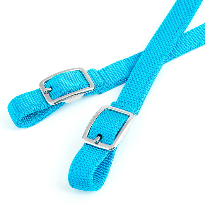 Jeffers Nylon One - Ear Western Horse Headstall - SSNC - Turquoise - 4