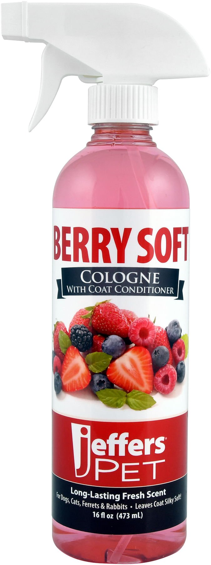 Jeffers Pet Colognes with Coat Conditioner, 16 oz Spray - TZCF - Berry Soft - 1 - 3