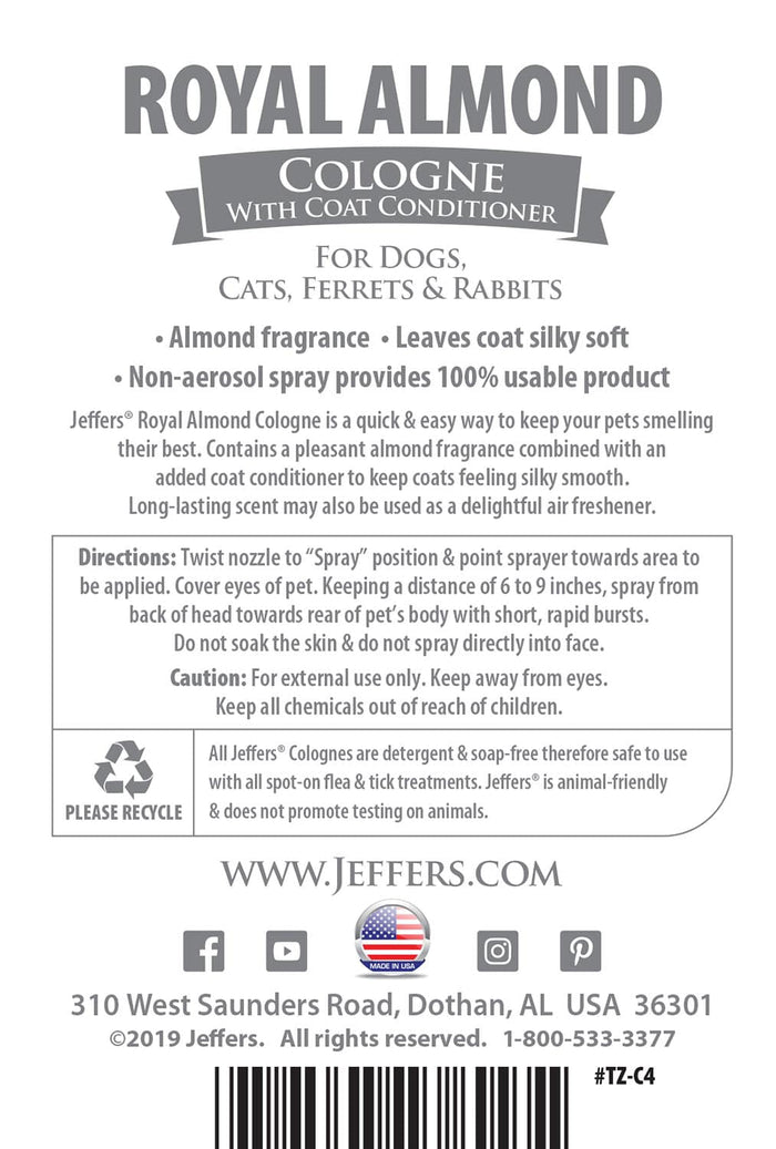 Jeffers Pet Colognes with Coat Conditioner, 16 oz Spray - TZCC - Orange Creme - 1 - 6