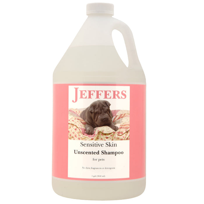 Jeffers Pet Sensitive Skin Unscented, Dye - Free, Fragrance - Free & Detergent - Free Pet Shampoo - TZS4 - Gallon - 2