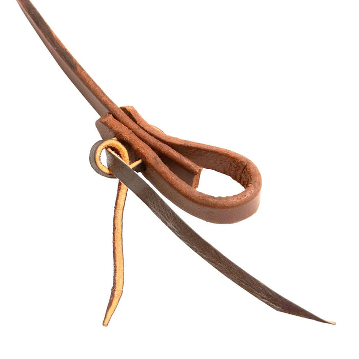 Jeffers Poplar Head Premium Oiled Harness Leather Adjustable Roping Rein - 1211T3 - 1/2"W x 8'L - 3