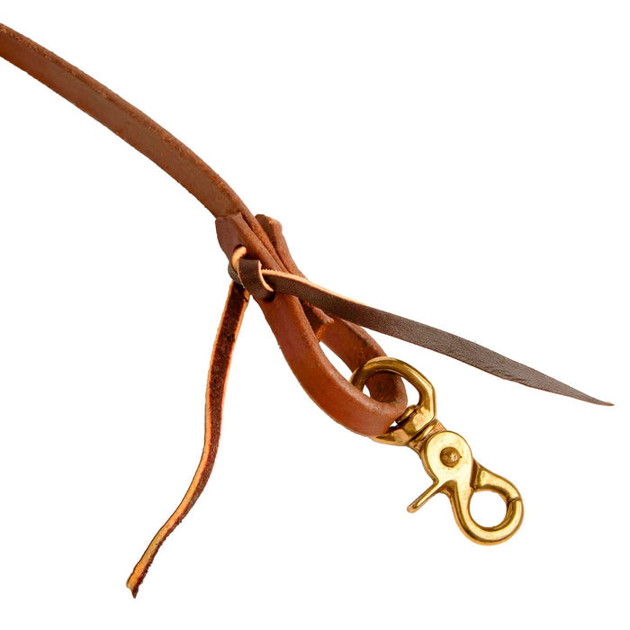 Jeffers Poplar Head Premium Oiled Harness Leather Roping Rein - 1211T7 - 1/2" - 2