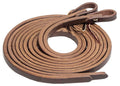 Jeffers Poplar Head Premium Oiled Harness Leather Split Reins - 1211QW - 5/8" - 1