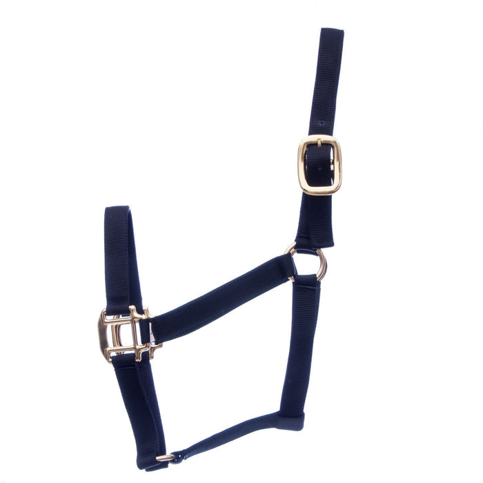Jeffers Premium Nylon Weanling & Yearling Horse Halters, 3 - Ply, 1" - SSQ5 - Yearling (400 - 600 lbs) - Black - 7