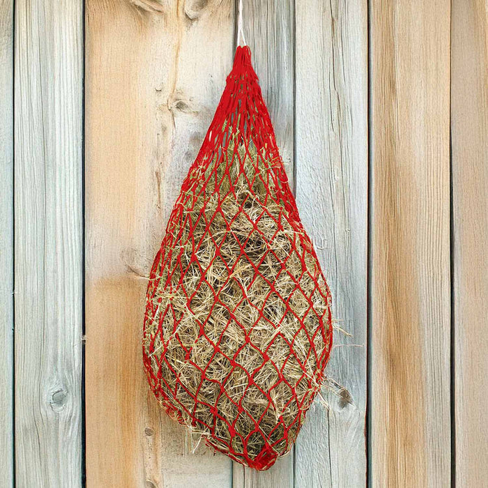 Jeffers Slow Feed 2" x 2" Nylon Hay Net for Horses, Red - XQEG - 1 - 5