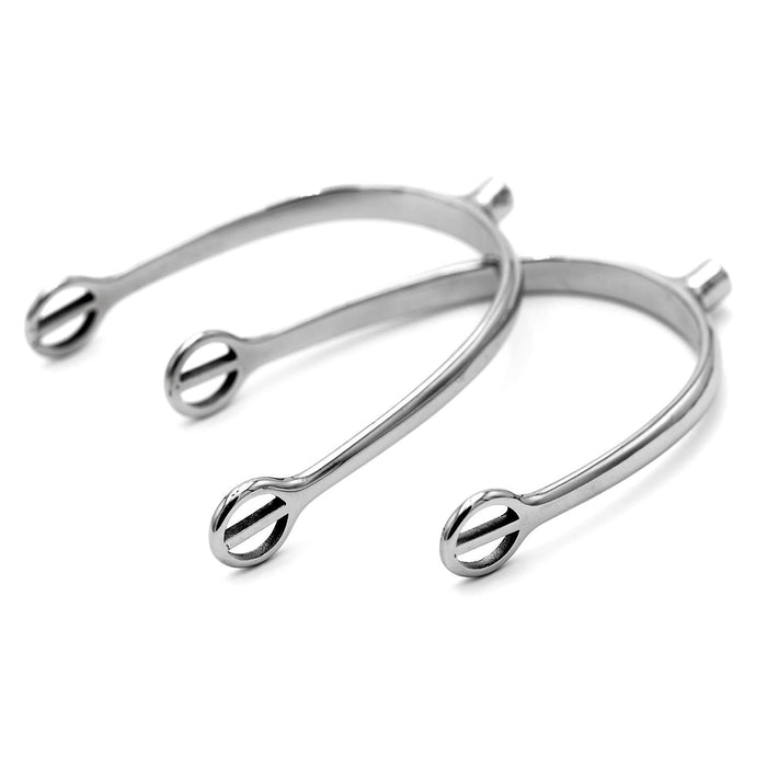 Jeffers Women’s English Spurs – Prince of Wales, Tom Thumb & Blunt End Styles - A8BC - Stainless Steel Tom Thumb Spurs - Pair - 2 ct - 6