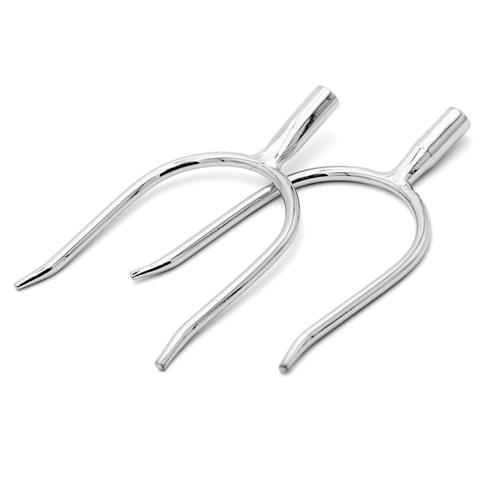 Chrome-Plated Blunt End Slip-On Spurs / Pair - 2 ct