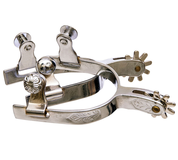 Jeffers Youth Engraved Spurs, Pair - A8Y9 - Youth - Pair - 2 ct - 1