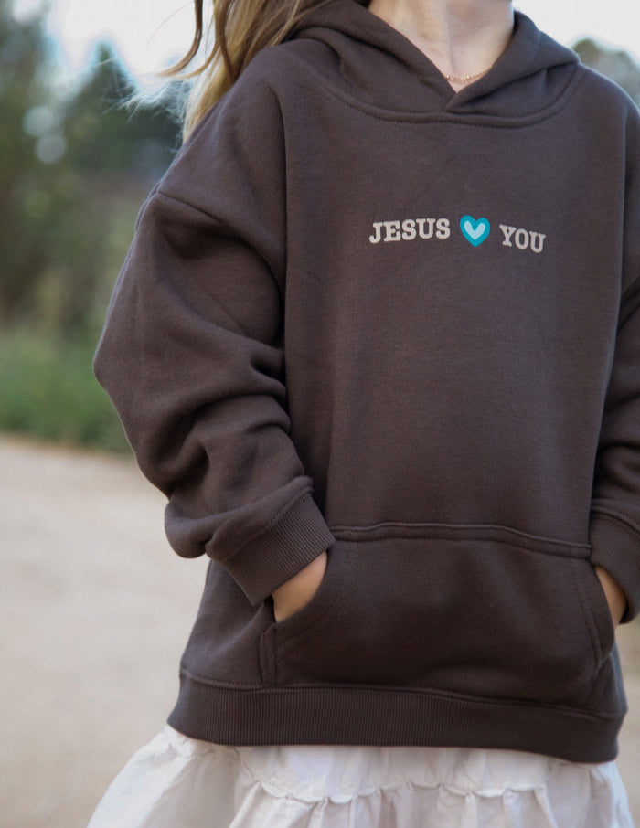 Jesus Loves You Kids Hoodie Elevated Faith