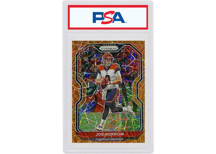Joe Burrow 2020 Panini Prizm Rookie Lazer #307 (PSA Or BGS Graded)