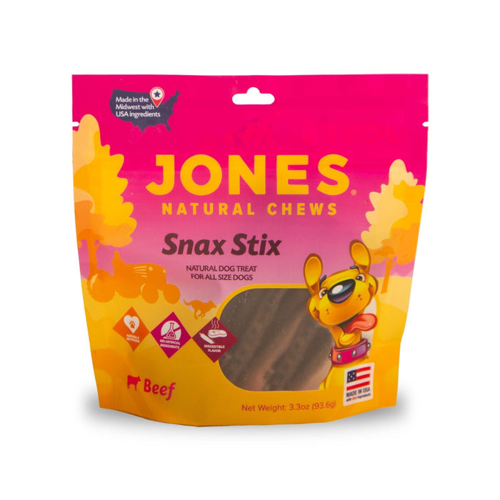 Jones Natural Sausage Sticks Dog Treats, 5" L - 4GCE - 3 oz - 3