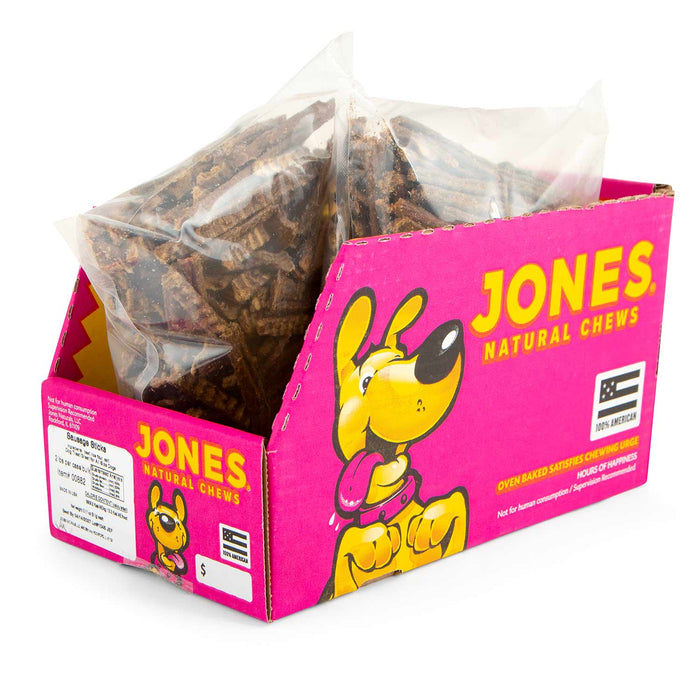 Jones Natural Sausage Sticks Dog Treats, 5" L - 4GV3 - 2 lb Box - 6