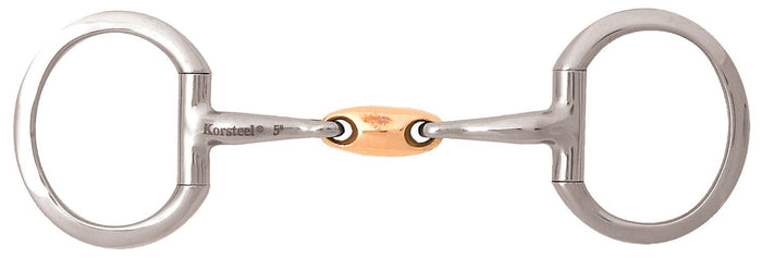 JP Korsteel Copper Oval Link Eggbutt Snaffle Bit - KO1FW - 4.75 in - 1