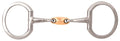 JP Korsteel Copper Oval Link Eggbutt Snaffle Bit - KO1FW - 4.75 in - 1