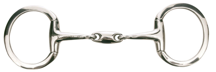 JP Korsteel Oval Mouth Eggbutt Snaffle - KO2V - 4.75 in - 1