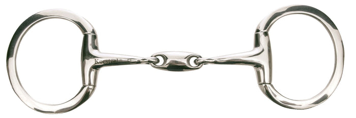 JP Korsteel Oval Mouth Eggbutt Snaffle - KO2V - 4.75 in - 2