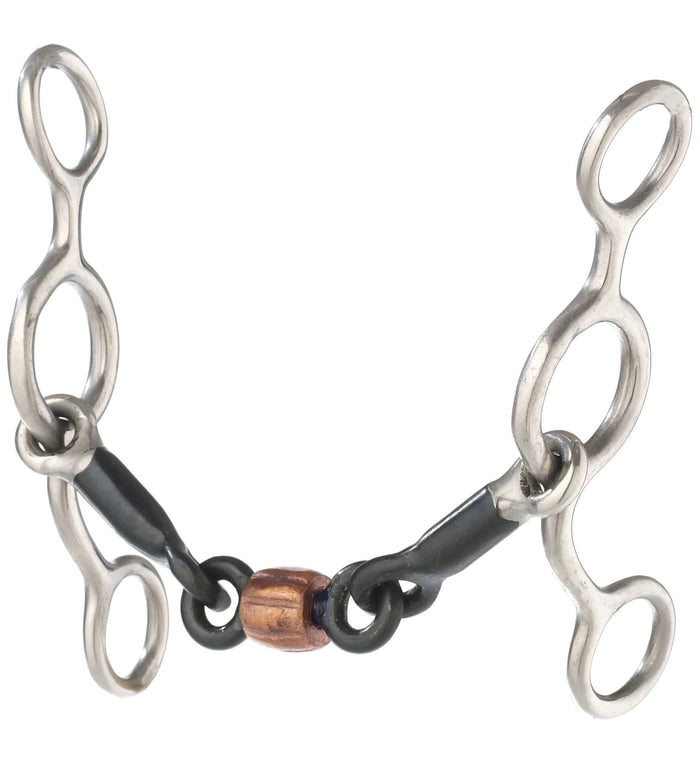 Jr. Cowhorse Snaffle Bit, 5" (Twisted) - 5Y1O - Roller - 5