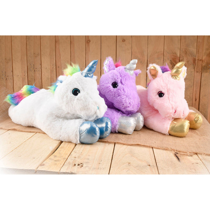 Jumbo Unicorn Plush Dog Toy, 24"L (assorted) - MR1A7 - 4