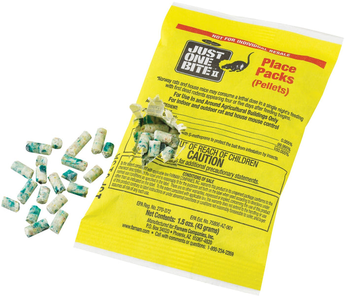Just One Bite II Rodent Control - FAJK - 86 count - 6