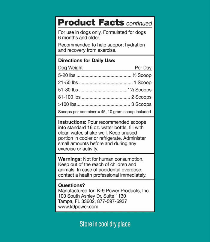K9 Power Go Dog Total Hydration Formula for Dogs - OGAF - 4
