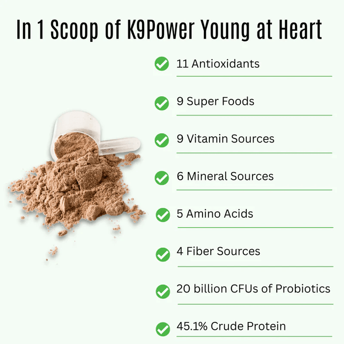 K9 Power Young at Heart Senior Dog Health Formula - OGK9 - 1 lb - 3