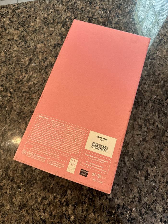 KAWS Open Edition Take Vinyl Figure Pink (Box & Inserts Only)2