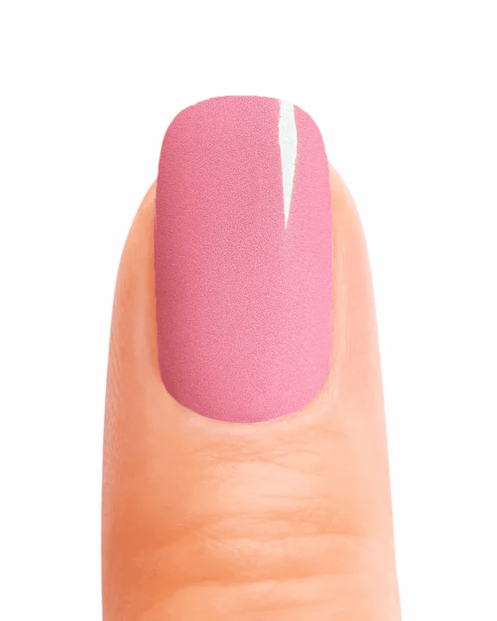 Stickers ongles en gel Kensy Geeli House avec rose tendre et fleurs sur base transparente