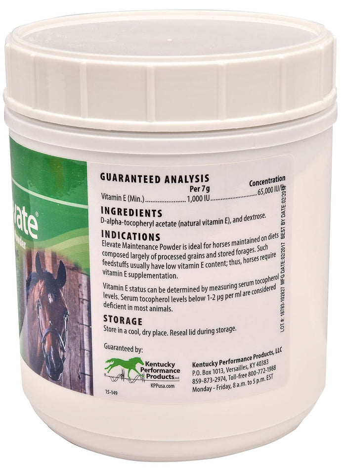 Kentucky Performance Elevate Vitamin E Maintenance Powder for Horses - KPPE1 - 3