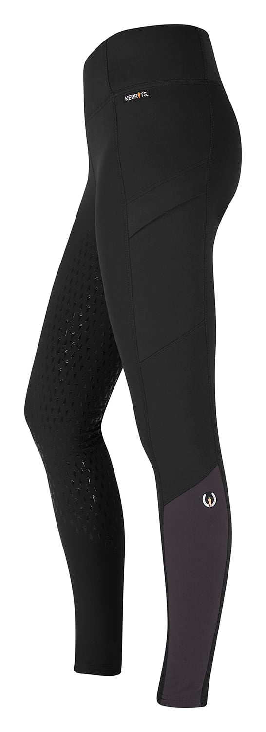 Kerrits Women's Thermo Tech Full Leg Riding Tights - KT249 - Black/Obsidian - Medium - 2
