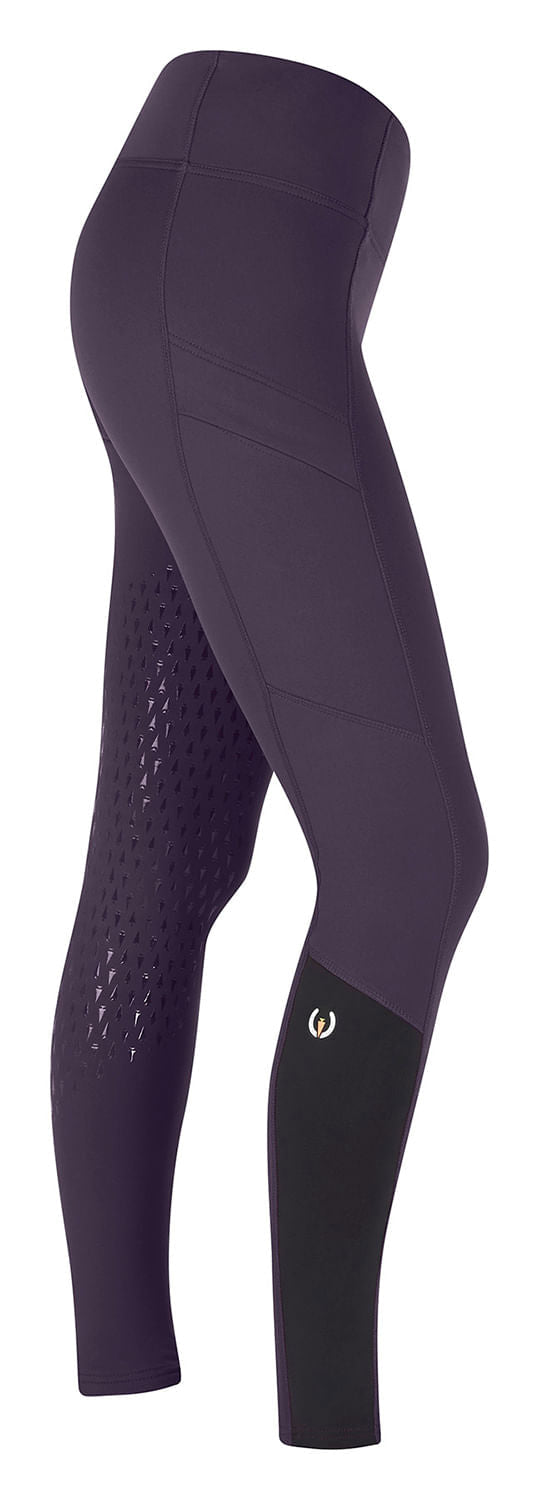Kerrits Women's Thermo Tech Full Leg Riding Tights - KT24F - Blackberry/Black - XSmall - 6