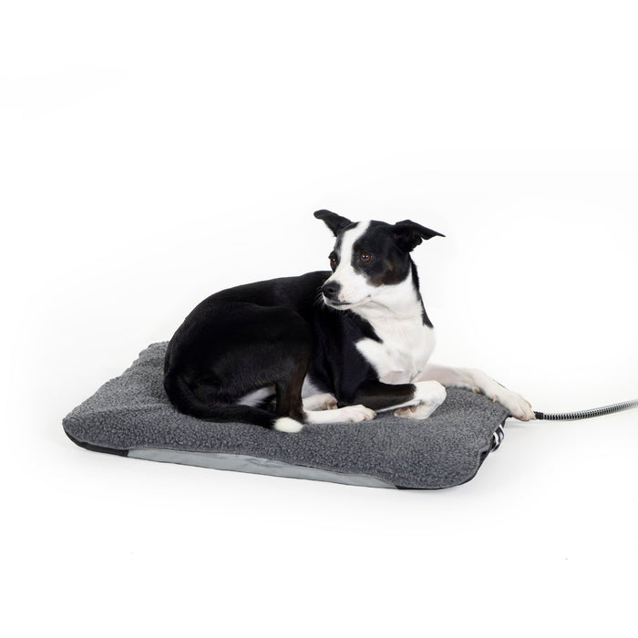K&H Lectro - Soft Indoor/Outdoor Heated Pet Bed - PCKF - Medium, 19" x 24" (40W) - 2