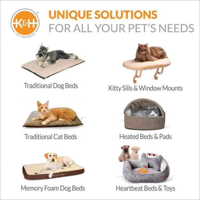 K&H Lectro - Soft Indoor/Outdoor Heated Pet Bed - PCKF - Medium, 19" x 24" (40W) - 8