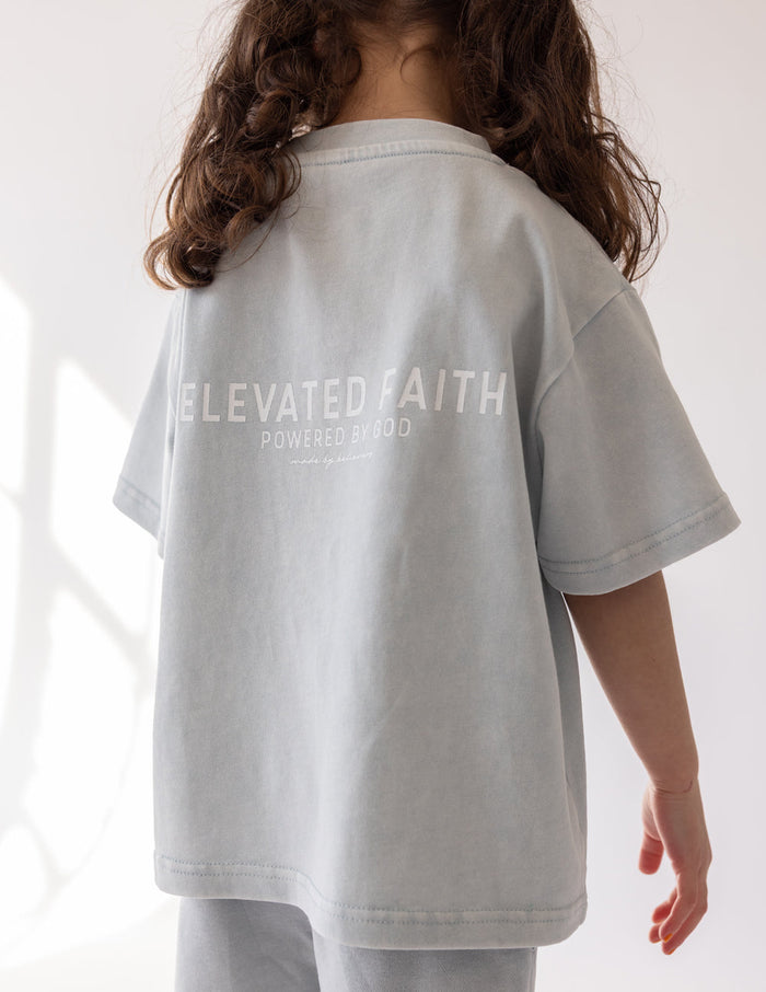Kingdom Club Blue Kids Tee Elevated Faith