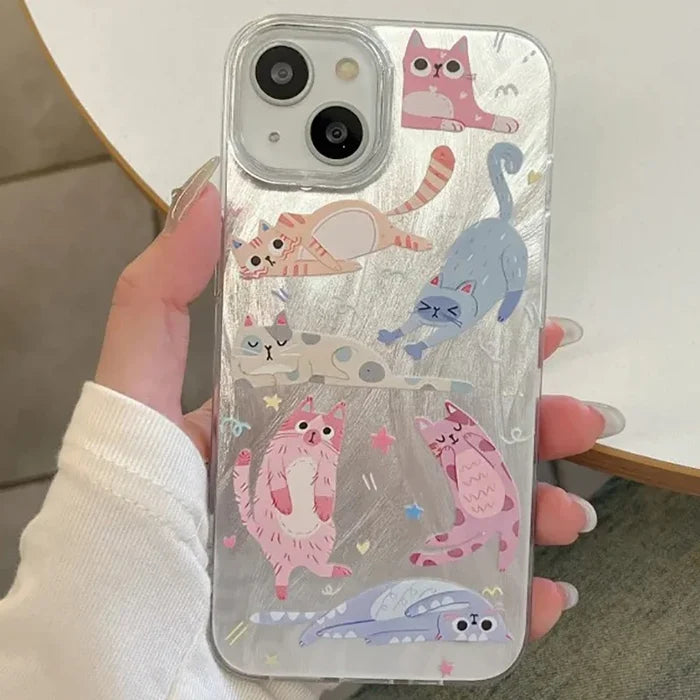 Kitten Graphic Silicone Phone Case PhoneShells