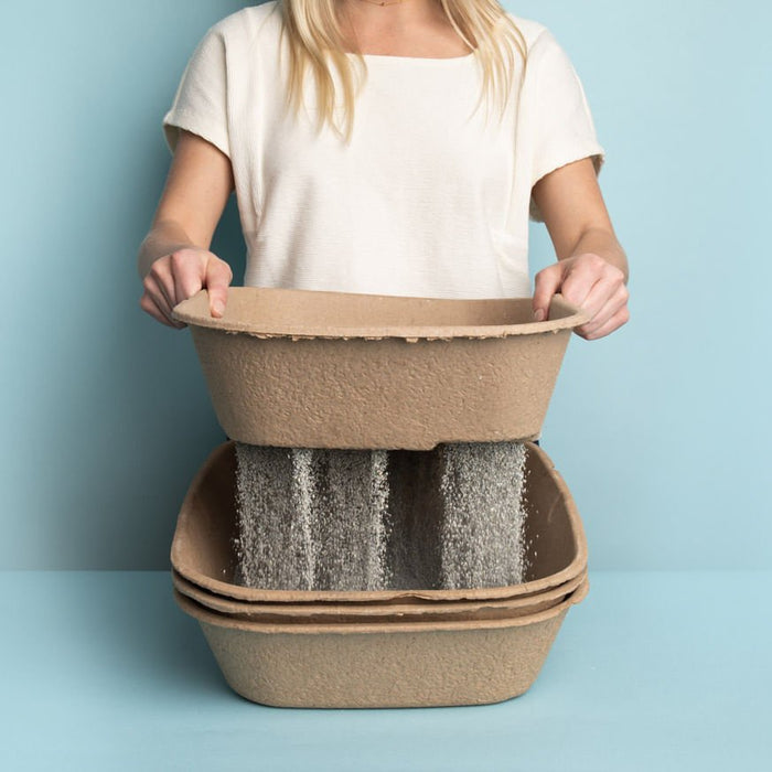 Kitty Sift Disposable Cat Litter Box & Sifting Liners Set - J62P - Large - Set of 1 Litter Box & 3 Sifting Liners - 2