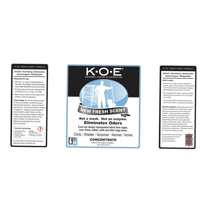 K.O.E. Kennel Odor Eliminator Concentrate - 005THL-KOE-P - Original - 16 oz - 2