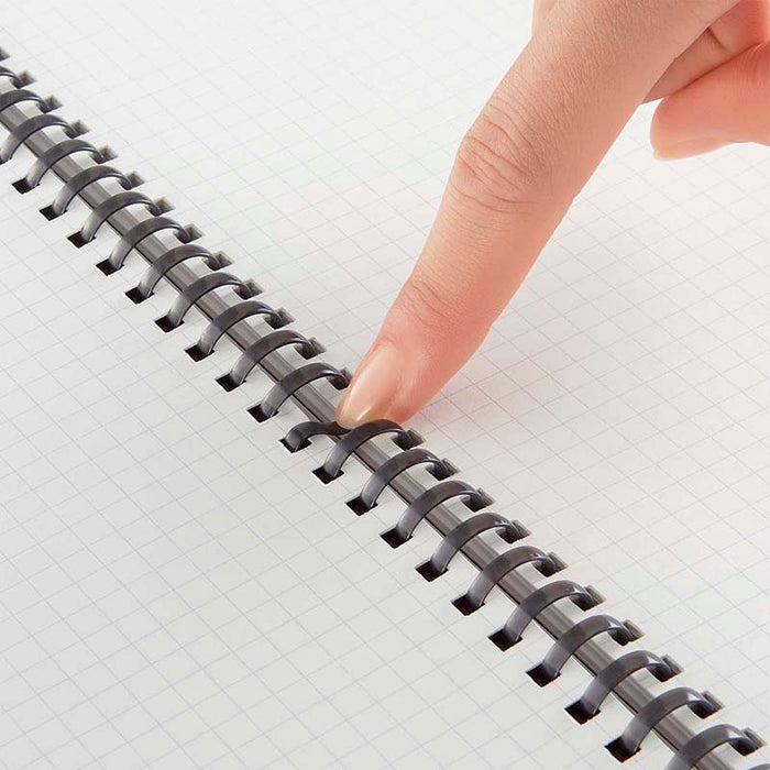 Kokuyo | Cuaderno Soft Ring B5 Black (Cuadros)