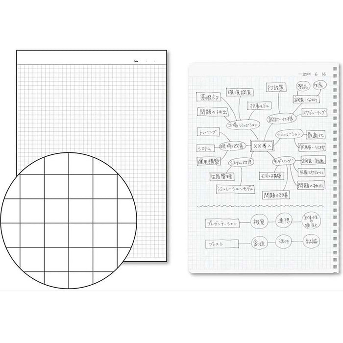 Kokuyo | Cuaderno Soft Ring B5 Black (Cuadros)