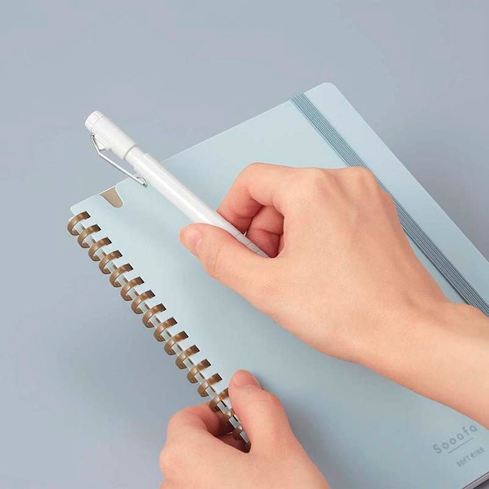 Kokuyo | Cuaderno Soft Ring Sooofa A5 Light Blue (Cuadros)