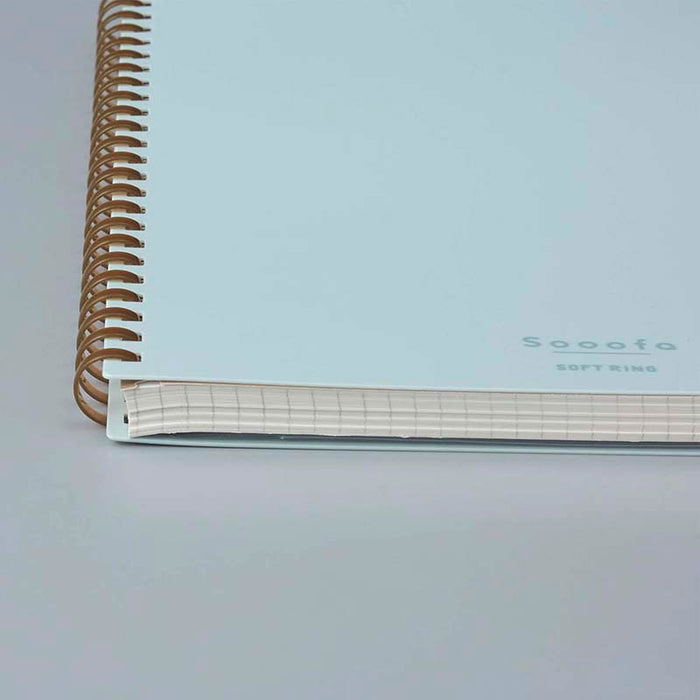 Kokuyo | Cuaderno Soft Ring Sooofa A5 Pink (Cuadros)