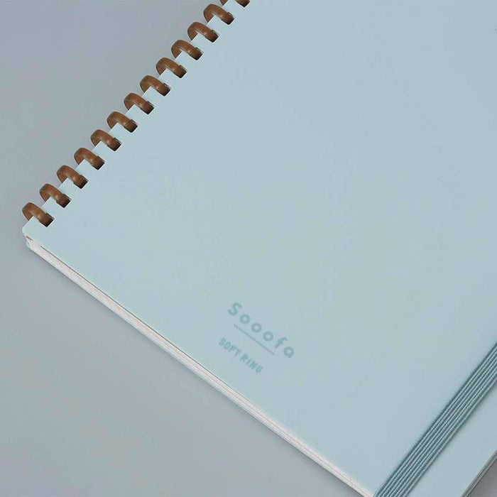 Kokuyo | Cuaderno Soft Ring Sooofa A5 Pink (Cuadros)